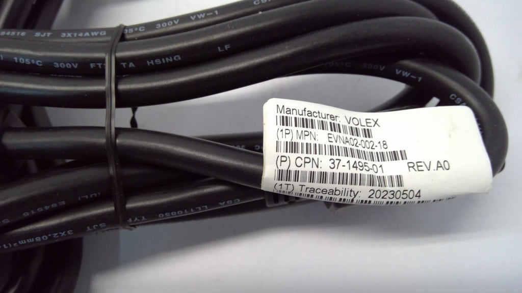 Lot of 5 Cisco 37-1495-01 Notched 15A High Temp Power Cords C15 Power Cord New