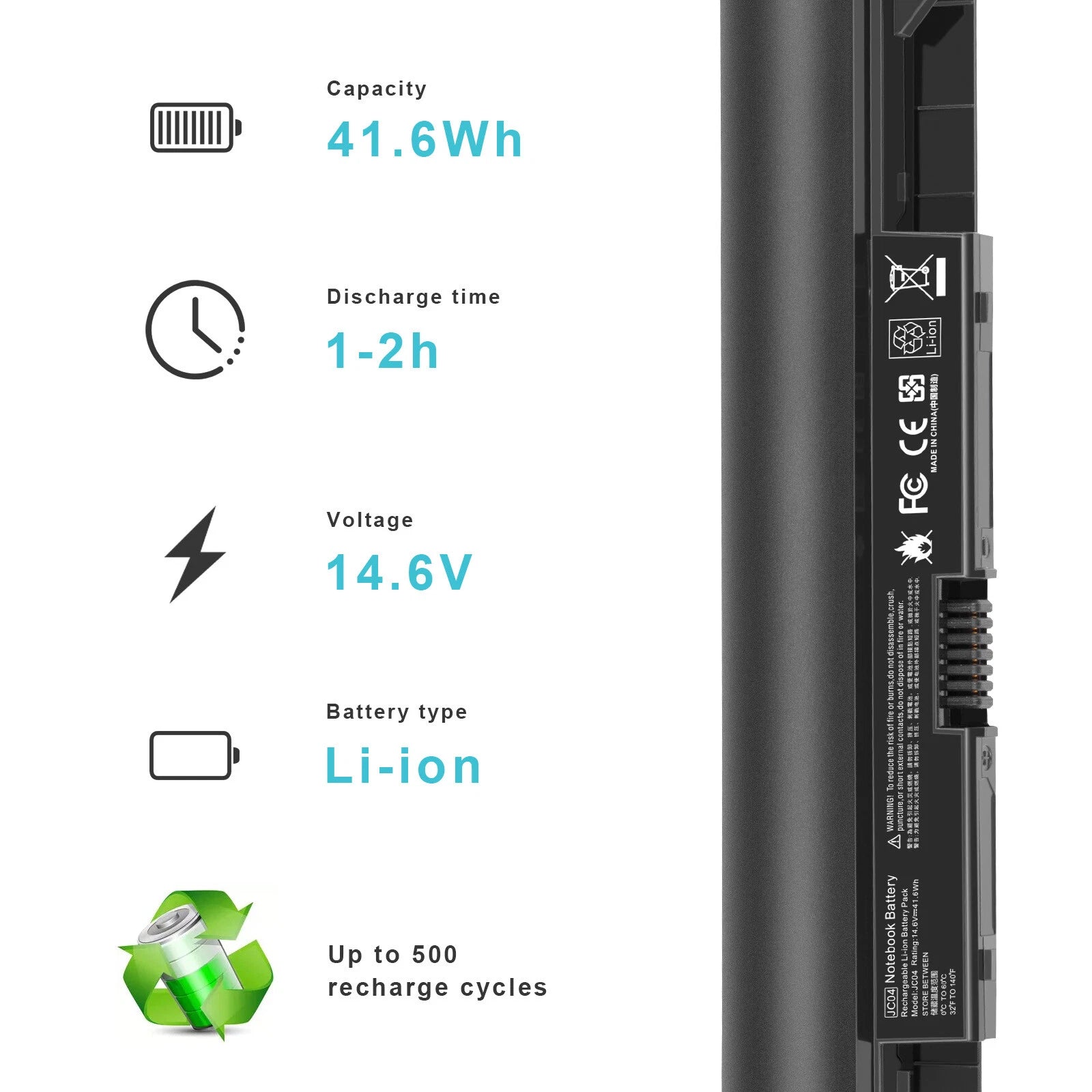 JC04 JC03 Battery For HP 919700-850 HSTNN-PB6Y HSTNN-LB7V 919701-850 2800mAh