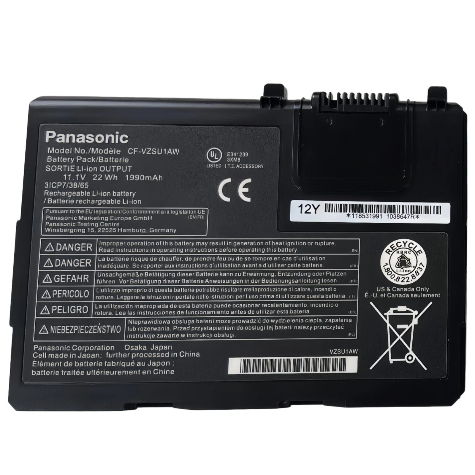 Genuine CF-VZSU1AW Battery For Panasonic Toughbook Cf-33 CF-33MK1 CF-VZSU1AR OEM