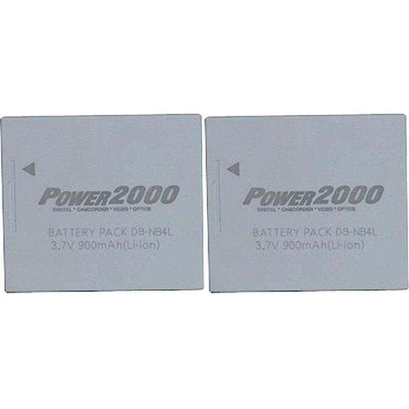 2 x NB-4L Power2000 Battery for Canon ELPH 100HS 310HS 330HS, SD200 SD600 SD1400