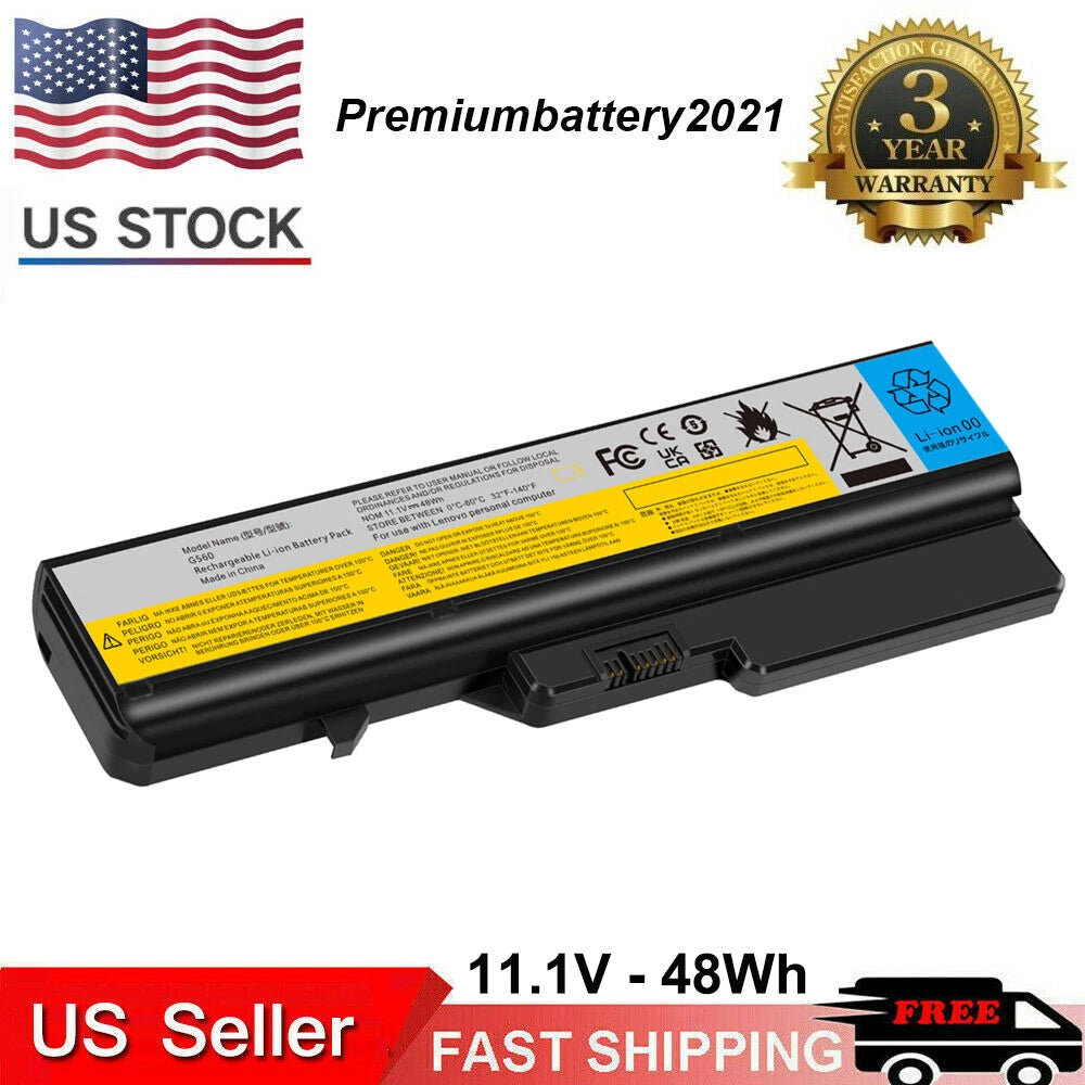 6 Cell Battery for Lenovo Ideapad Z560 Z565 Z570 G460A G460E G460G G560A G560E