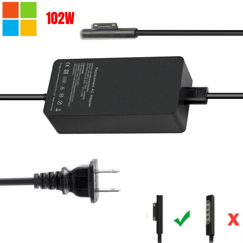 102W 1798 Adapter Charger For Microsoft Surface Pro 3/4/5/6/7/8/X Laptop 3/2/1