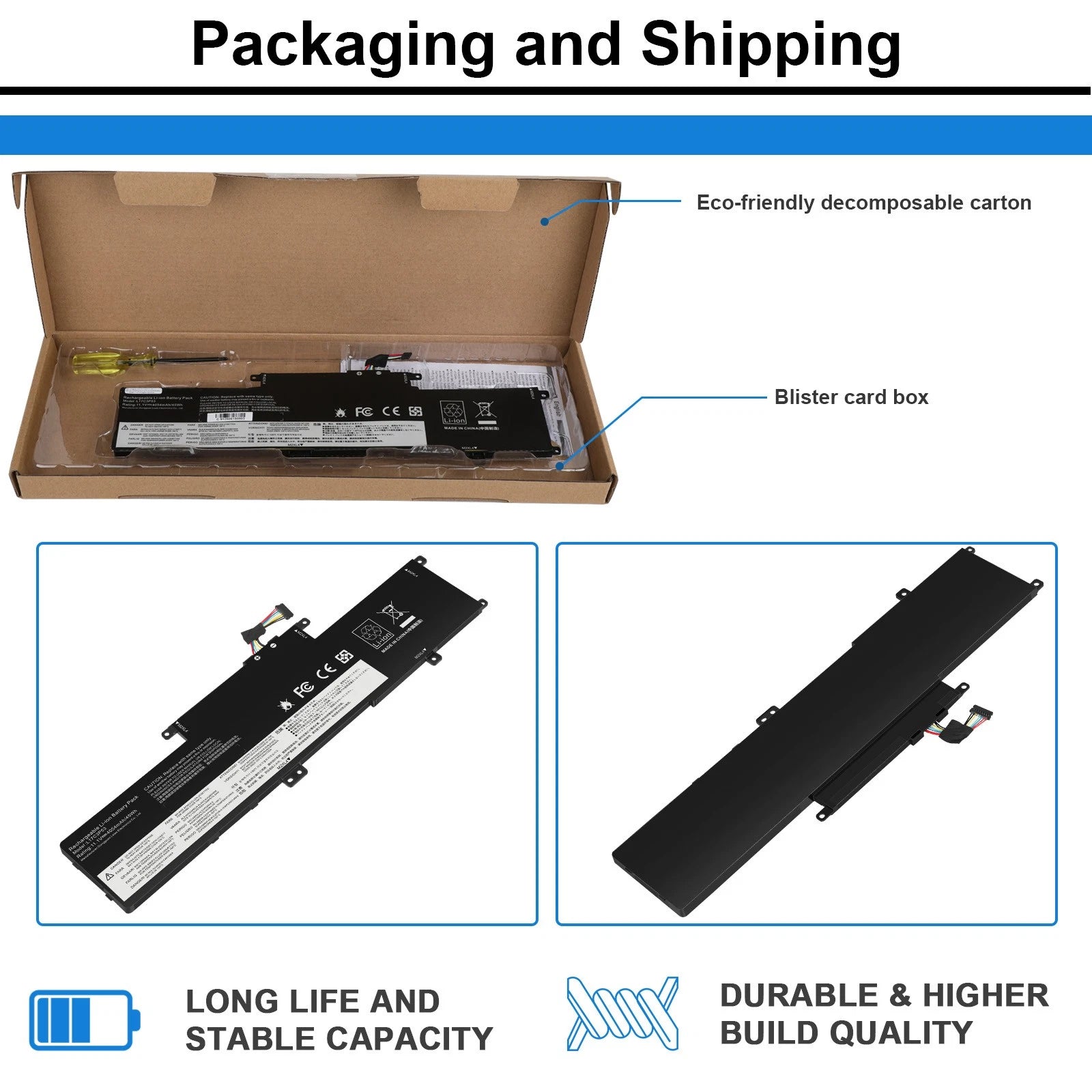 L17L3P53 L17M3P55 01AV483 Battery For Lenovo ThinkPad L380 L390 Yoga 45wh
