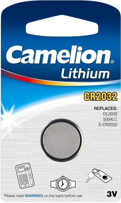 1 Camelion 2032 Battery (CR2032/ DL2032/ E-CR2032/ SB-T51/ LF1/ 2V) Lithium 3v