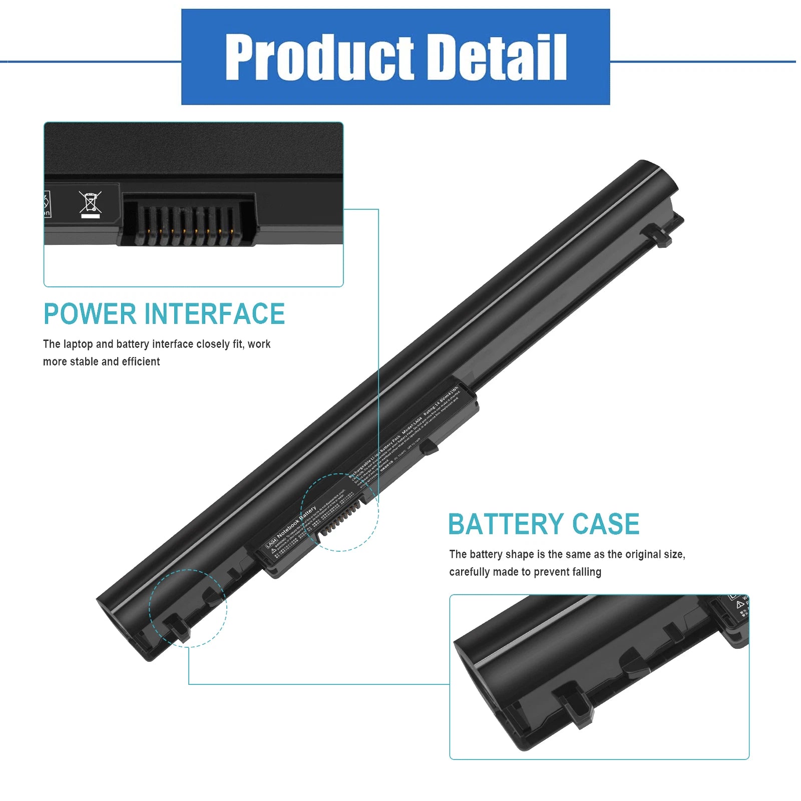 LA04 Battery for HP 15-F272WM 775625-121 776622-001 15-F271WM 776622-001 LAO3