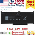 LOT MXV9V Battery For Dell Latitude 5300 5310 7300 7400 5VC2M N2K62 Type 60Wh