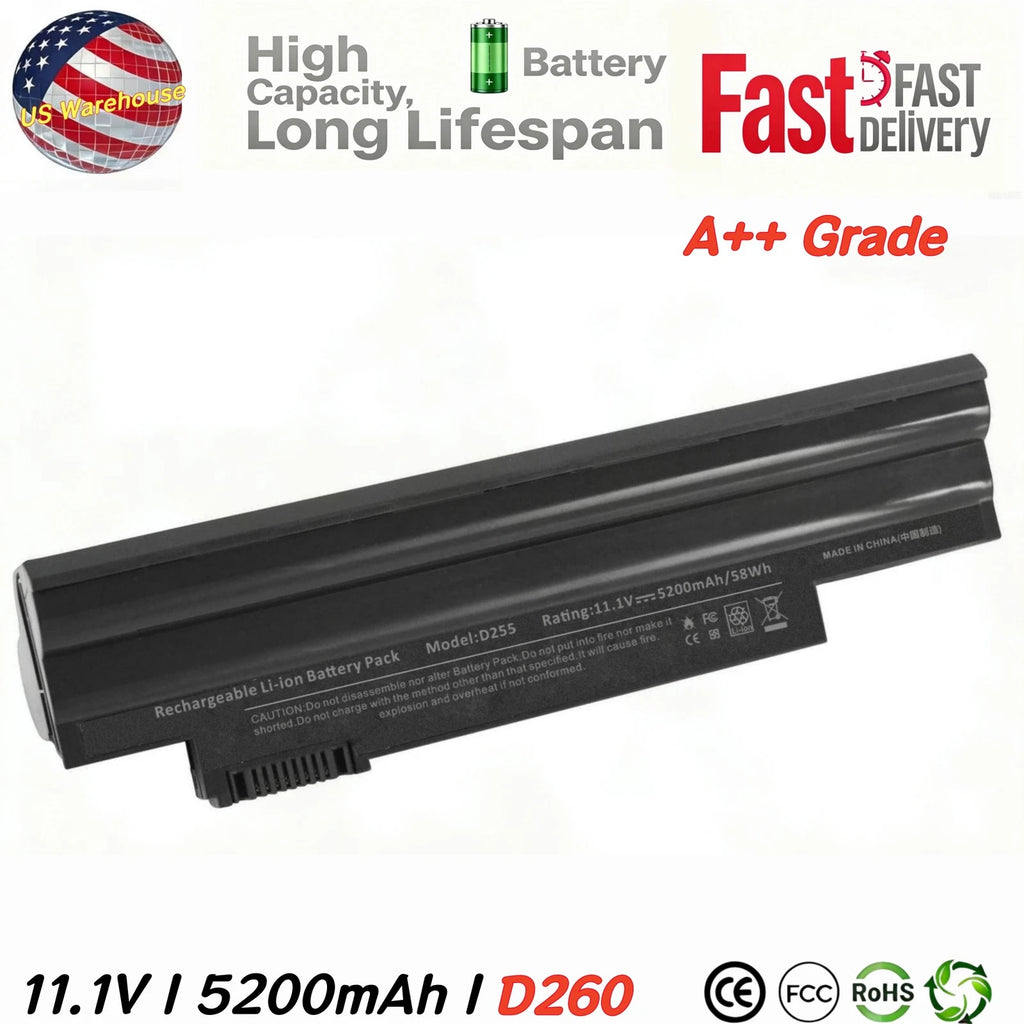D260 Battery for Acer Aspire One D255 522 722 AOD260 AO722 AL10A31 AL10G31