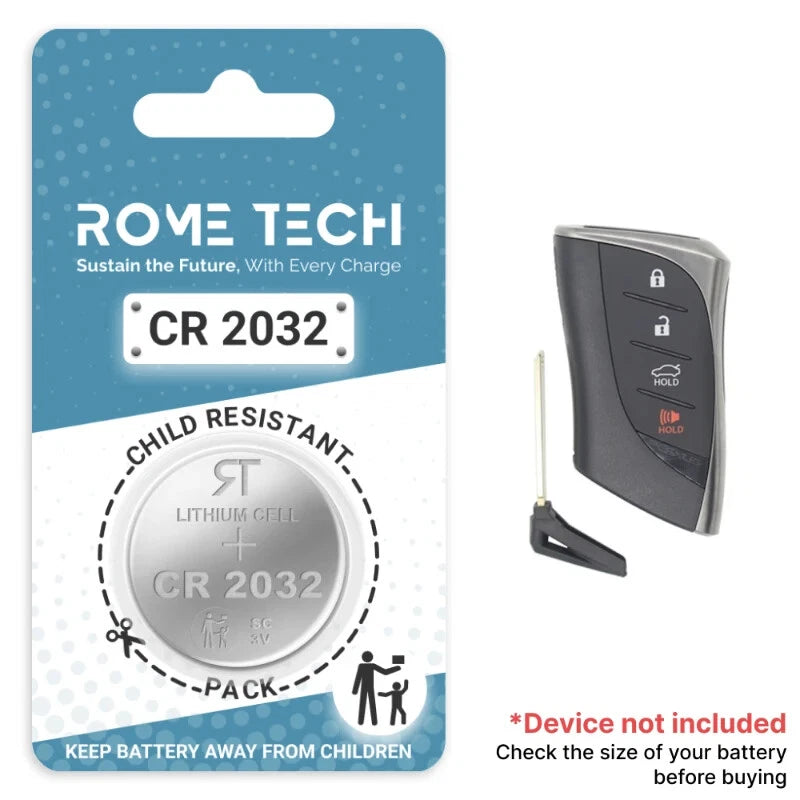 Key Fob Battery Replacement for Lexus ES 300h 2021 2020 2019 2018 2017 - 2013