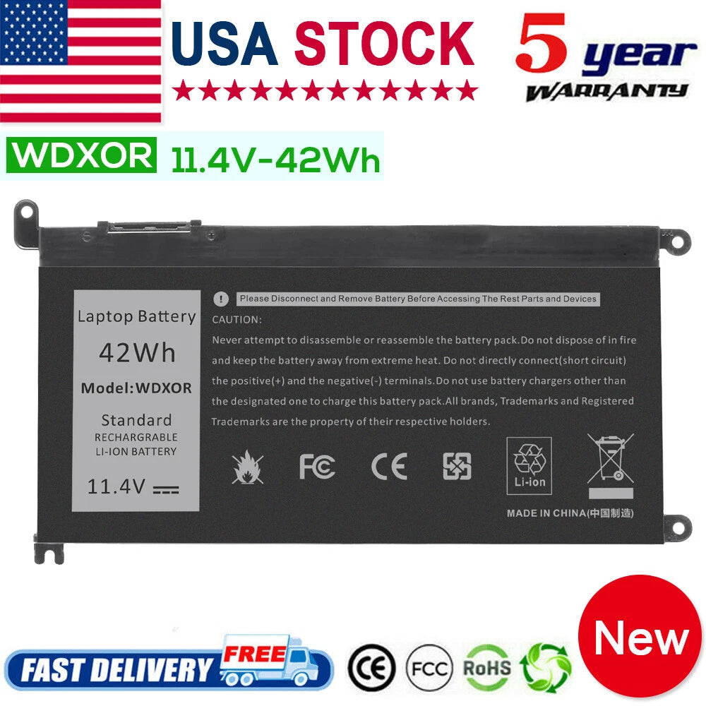 For Dell Inspiron Battery WDX0R 5567 5568 7579 5368 7378 7368 5765 7569 P58F PC