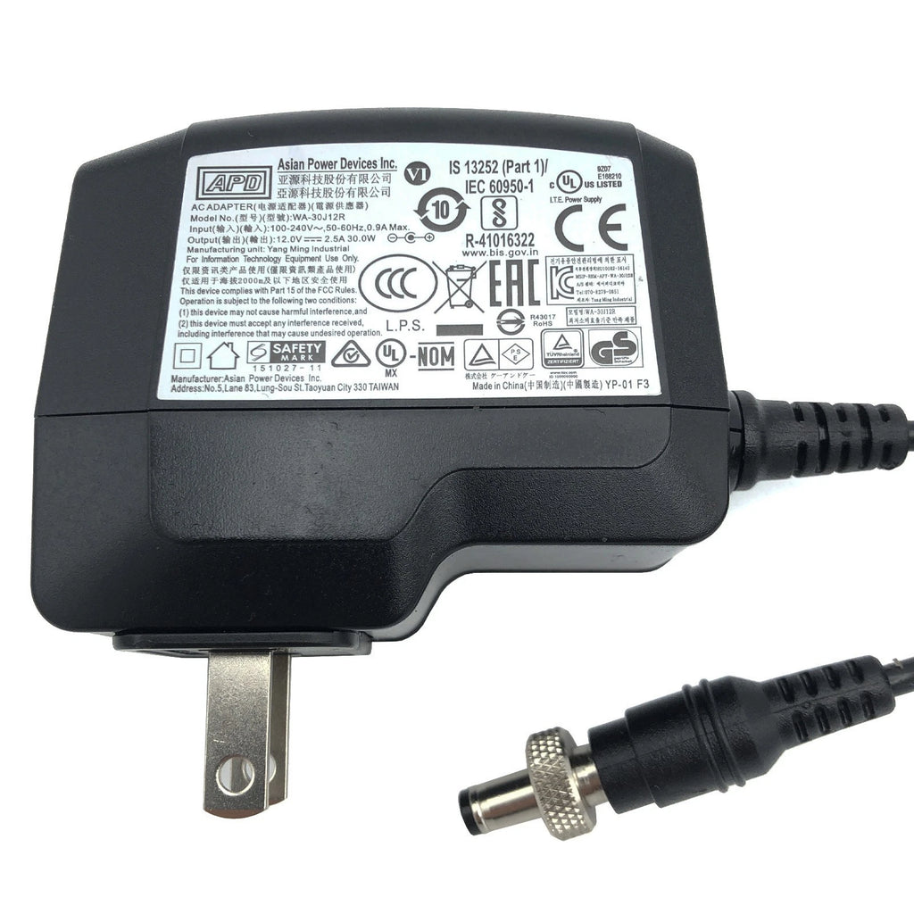 NEW Original APD WA-30J12R AC Adapter 12V 2.5A 30W 5.5x2.5mm Screw Lock