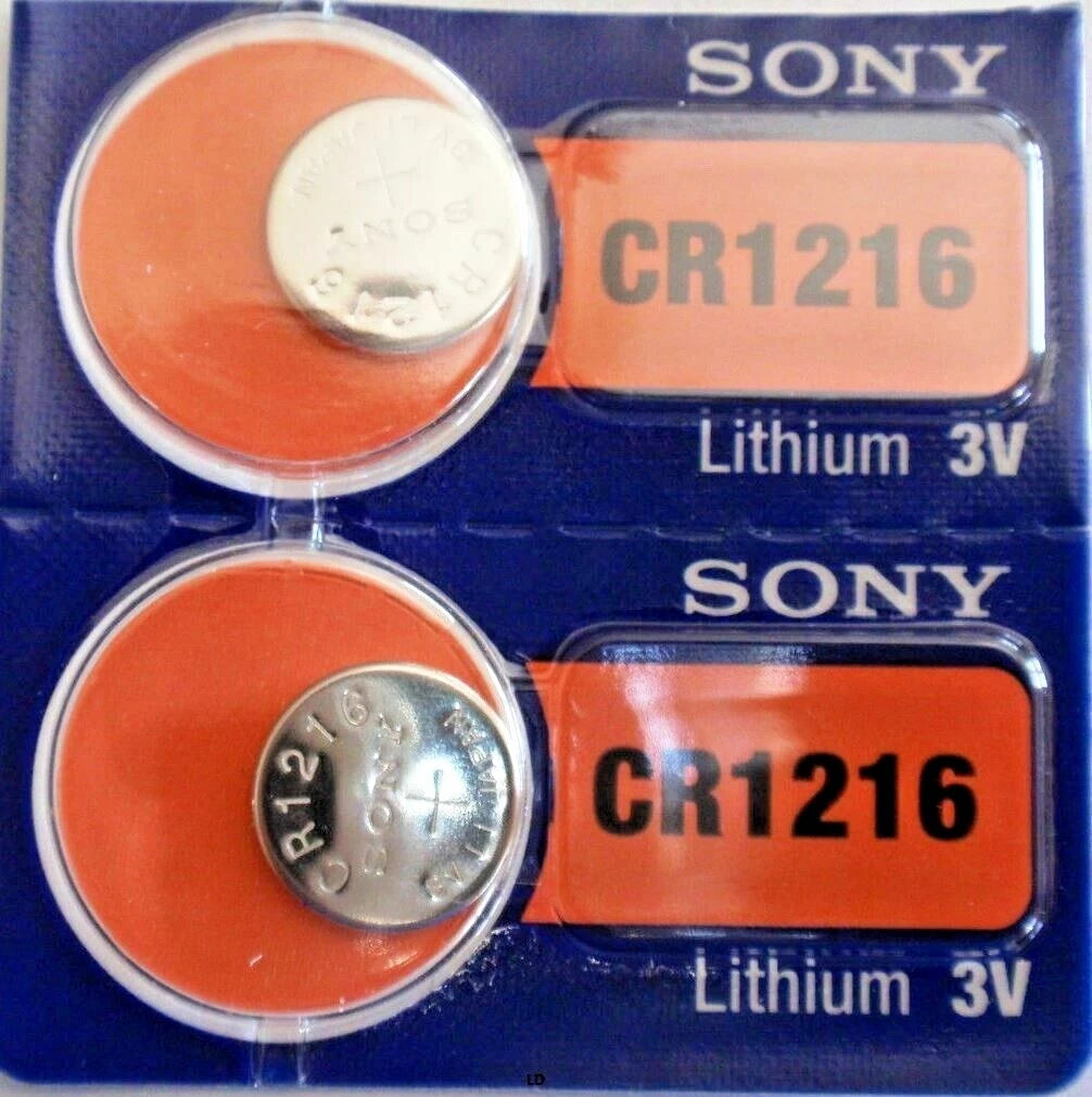 2- Sony CR1216 Lithium Button Cell Battery Free Ships From USA!