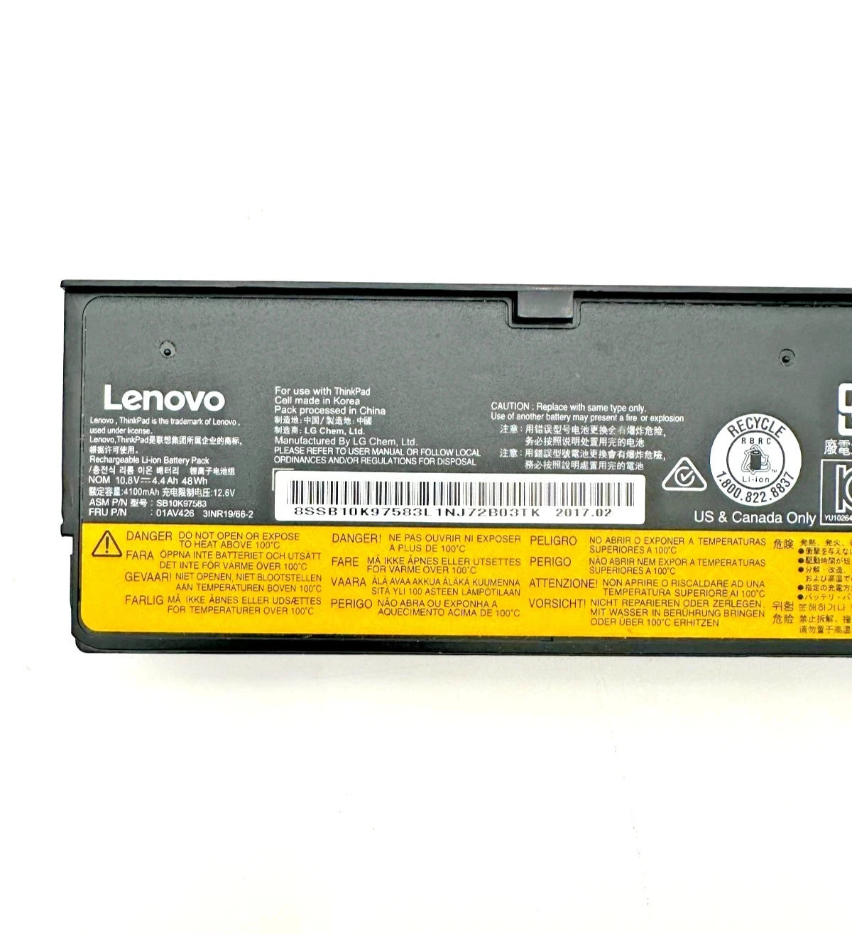 Genuine Lenovo 61+ Battery For Lenovo ThinkPad T470 T480 T570 01AV426 01AV425