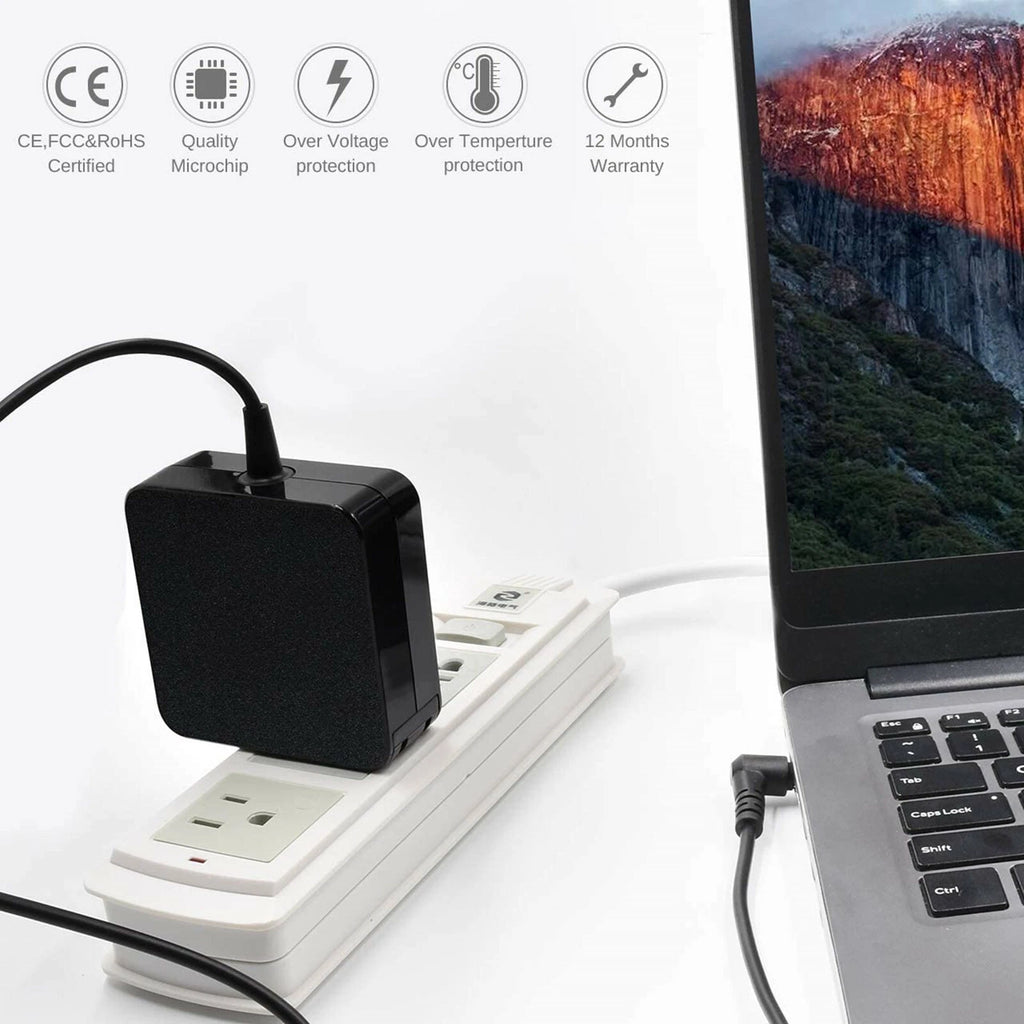 AC Charger For Lenovo IdeaPad 3 15IIL05 81WE00KVUS 65W AC Adapter Power Supply