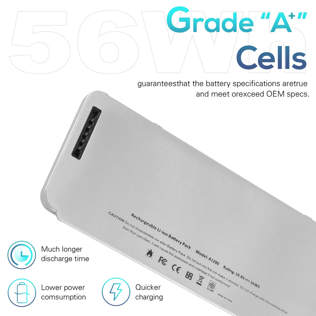 NEW A1280 Battery for Apple MacBook 13" A1278 Aluminum Unibody Late 2008 Laptop