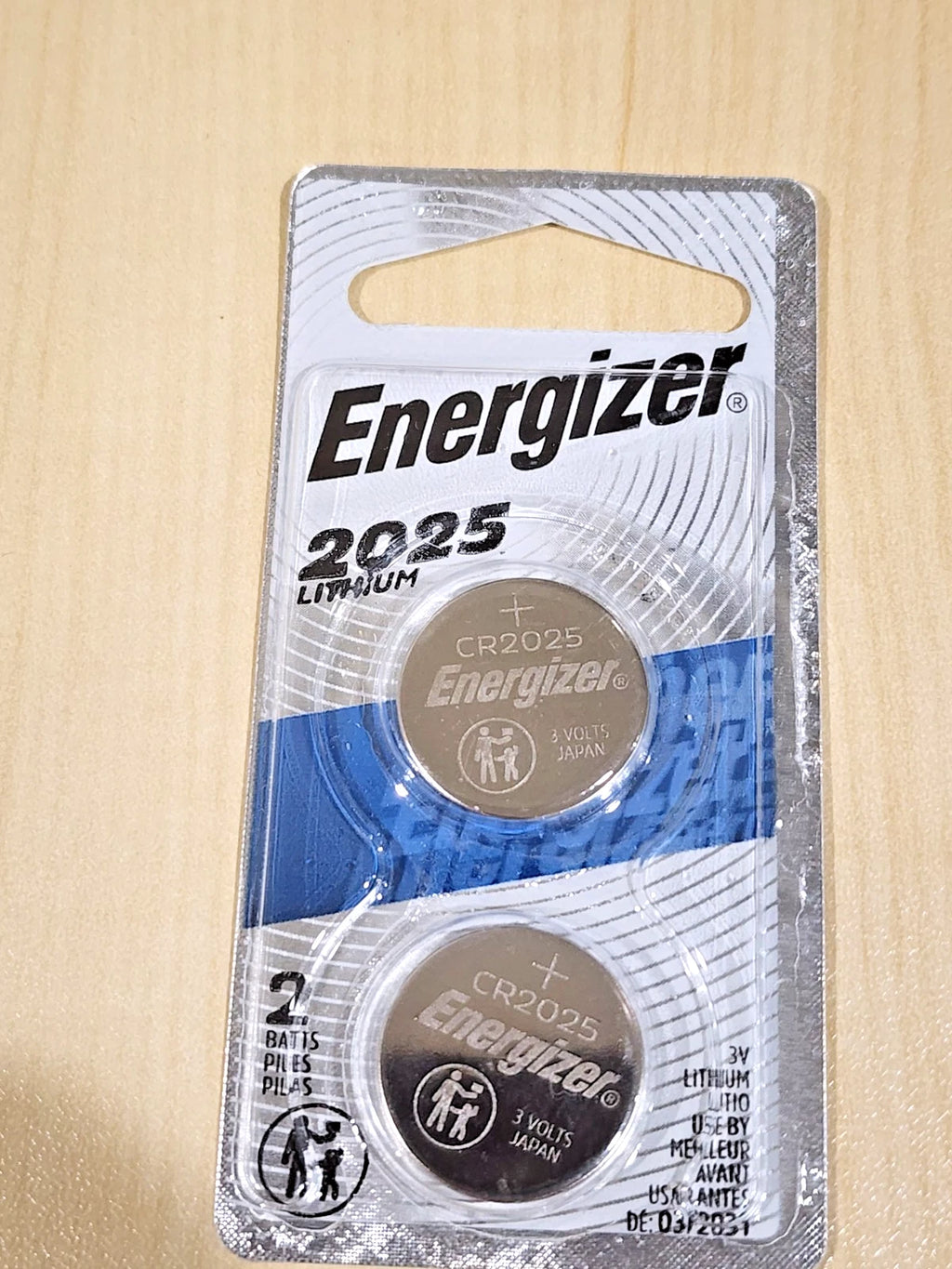 CR2025 TWIN PACK GENUINE ENERGIZER lithium 3v battery 2 piece EXP. 03/2031