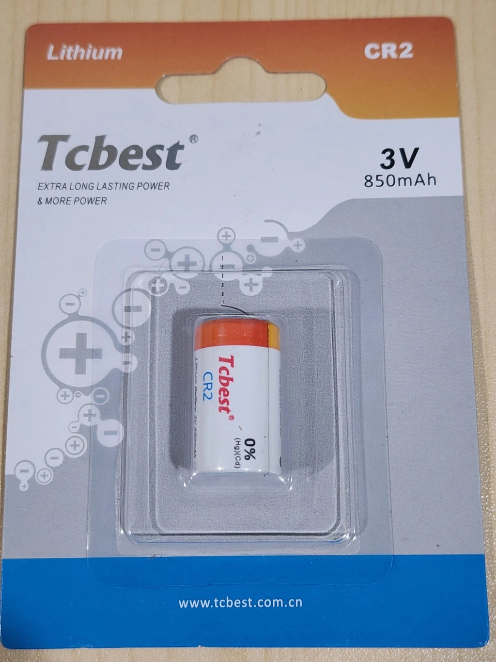 1 x New CR2 3v lithium battery 850mAh Tcbest extra long lasting power camera