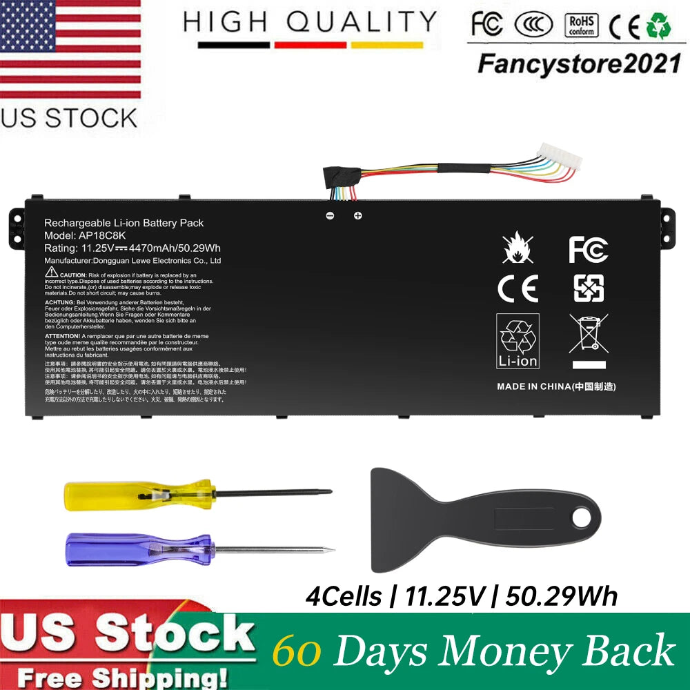 AP18C8K AC18C8K BATTERY FOR Acer Aspire 5 A514-52 A515-43 A515-54 A515-56