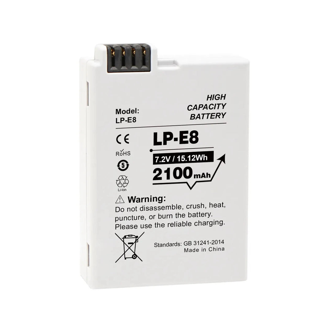 Replacement LP-E8 Battery for Canon EOS Cameras