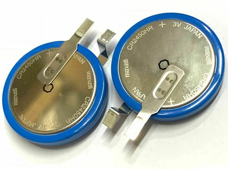 2 pc Genuine MAXELL CR2450HR 3v Battery TPMS Tire Air Pressure Sensors for PLC