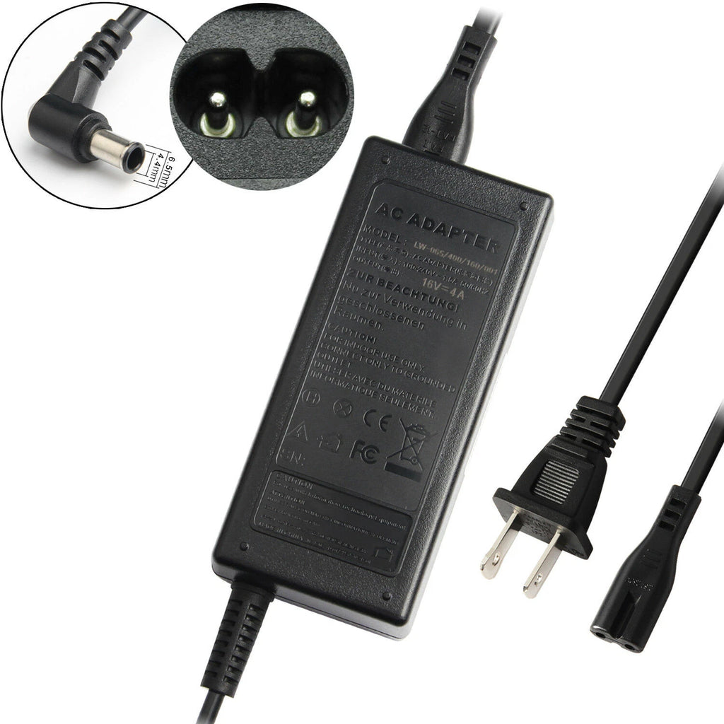 16V 4A Adapter for Sony Vaio VGP-16V8, PCGA-AC16V3, PCGA-AC16V4, PCGA-AC16V6