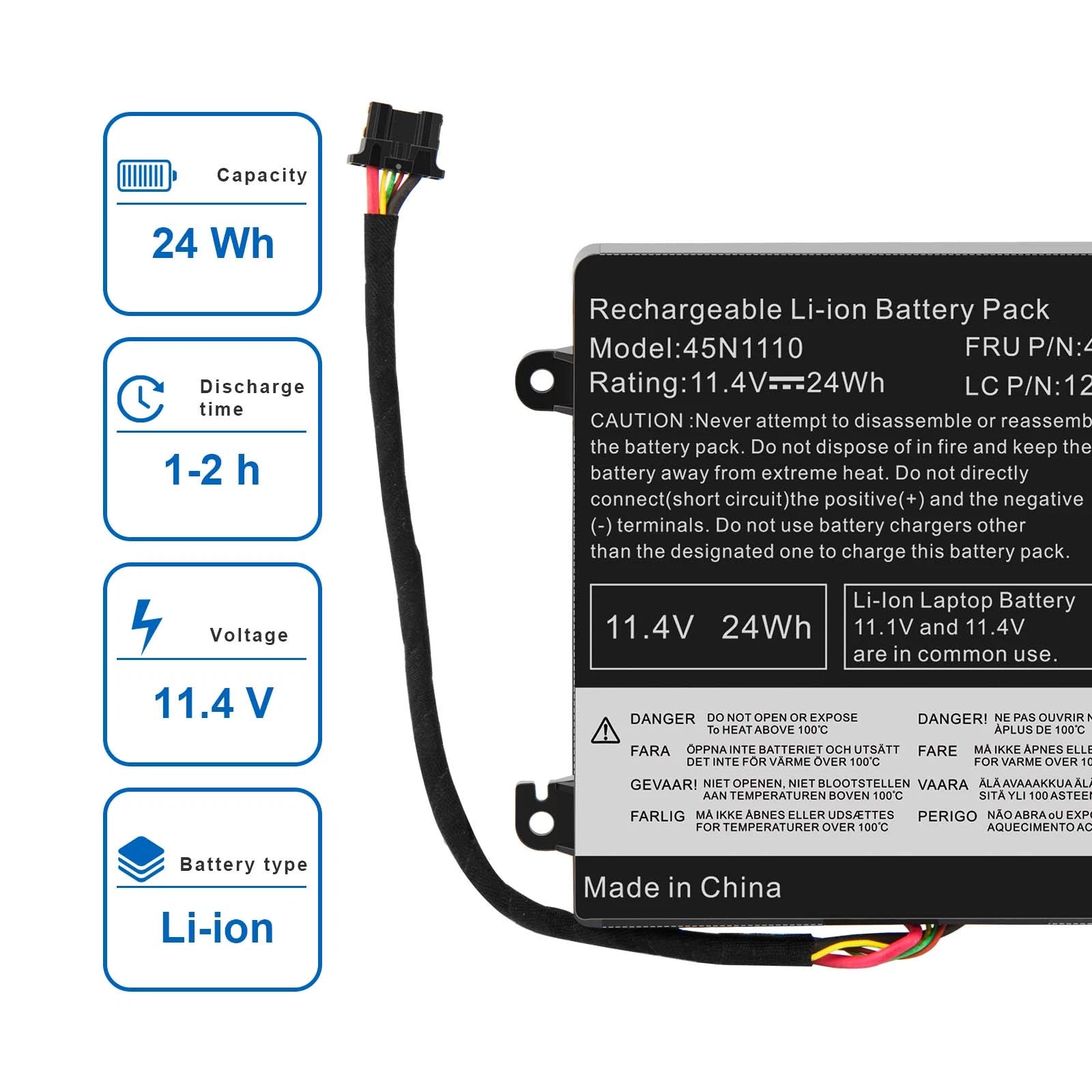 battery For Lenovo ThinkPad T440 T450 T450S T460 X240 X250 X260 45N1773