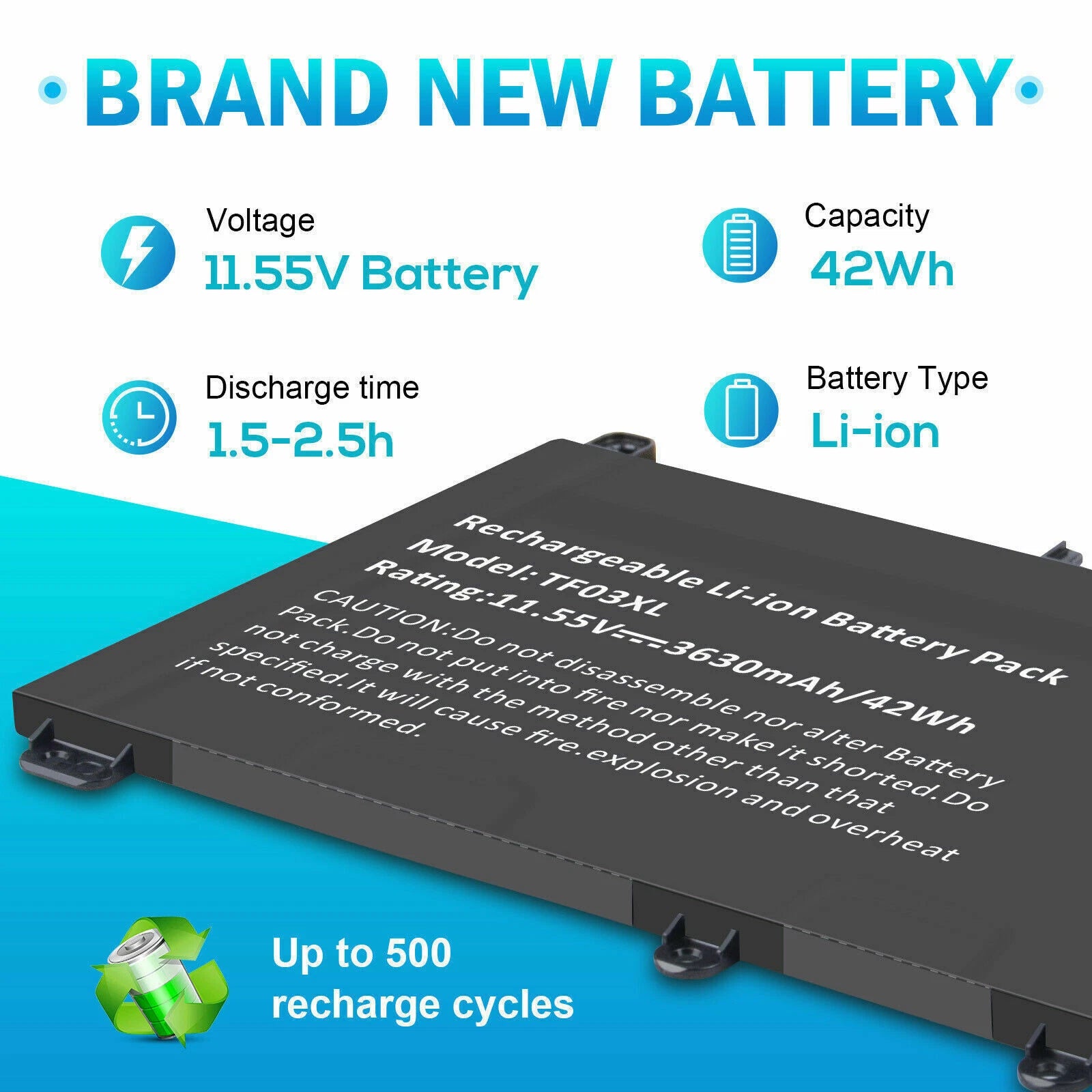 TF03XL Battery For HP Pavilion 15-CC 15-CD 17-AR Series 920046-541 920070-855 US