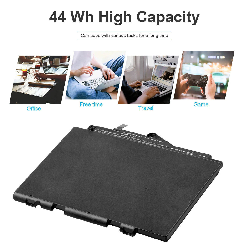 SN03XL Battery for HP EliteBook 820 G3 725 G3 HSTNN-DB6V 800514-001 11.1V 44Wh