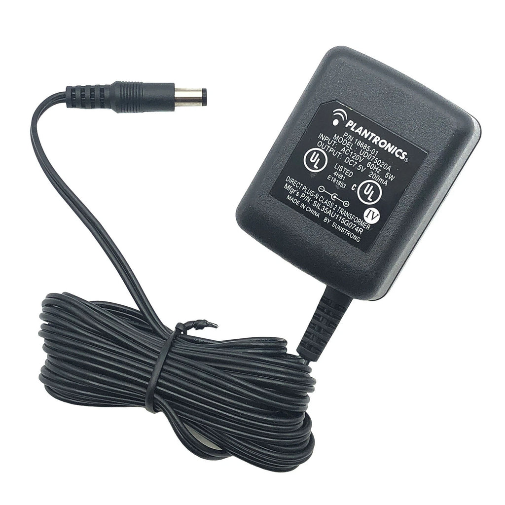 NEW Genuine Plantronics UD075020A AC Adapter 7.5V 0.2A Power Supply 18685-01 OEM