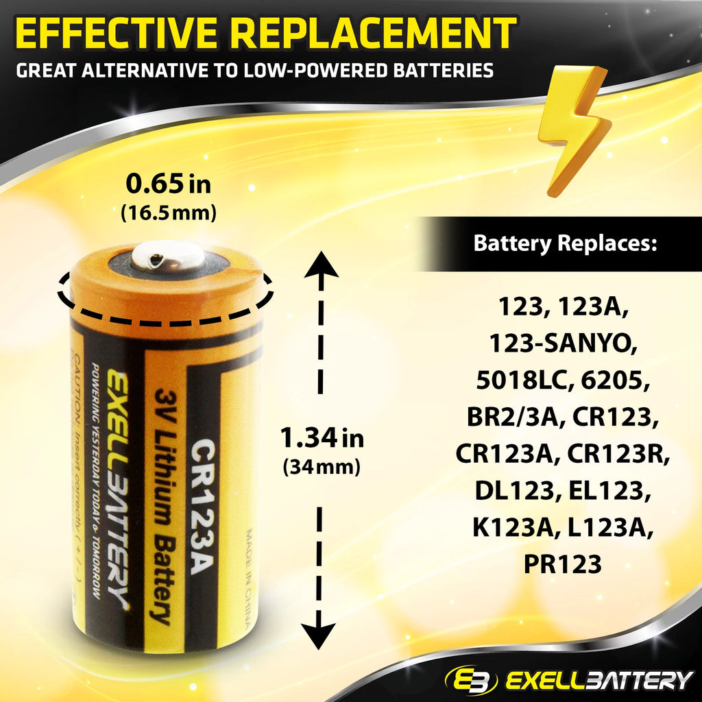 20X 3.0V 1700mAh CR123A Lithium Battery Fits Canon EOS Rebel G Film Camera
