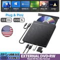 External Slim USB 3.0 CD DVD-/+RW Drive Burner Writer Hard Disk Reader Player PC