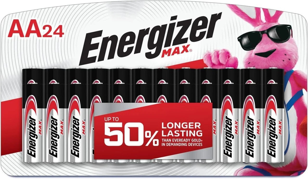 Energizer AA Batteries, Max Alkaline, 24 Count