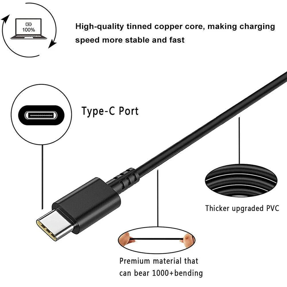 65W USB-C Adapter Charger for NOCO Boost X GBX45 GBX55 GBX75 GBX155 Jump Starter