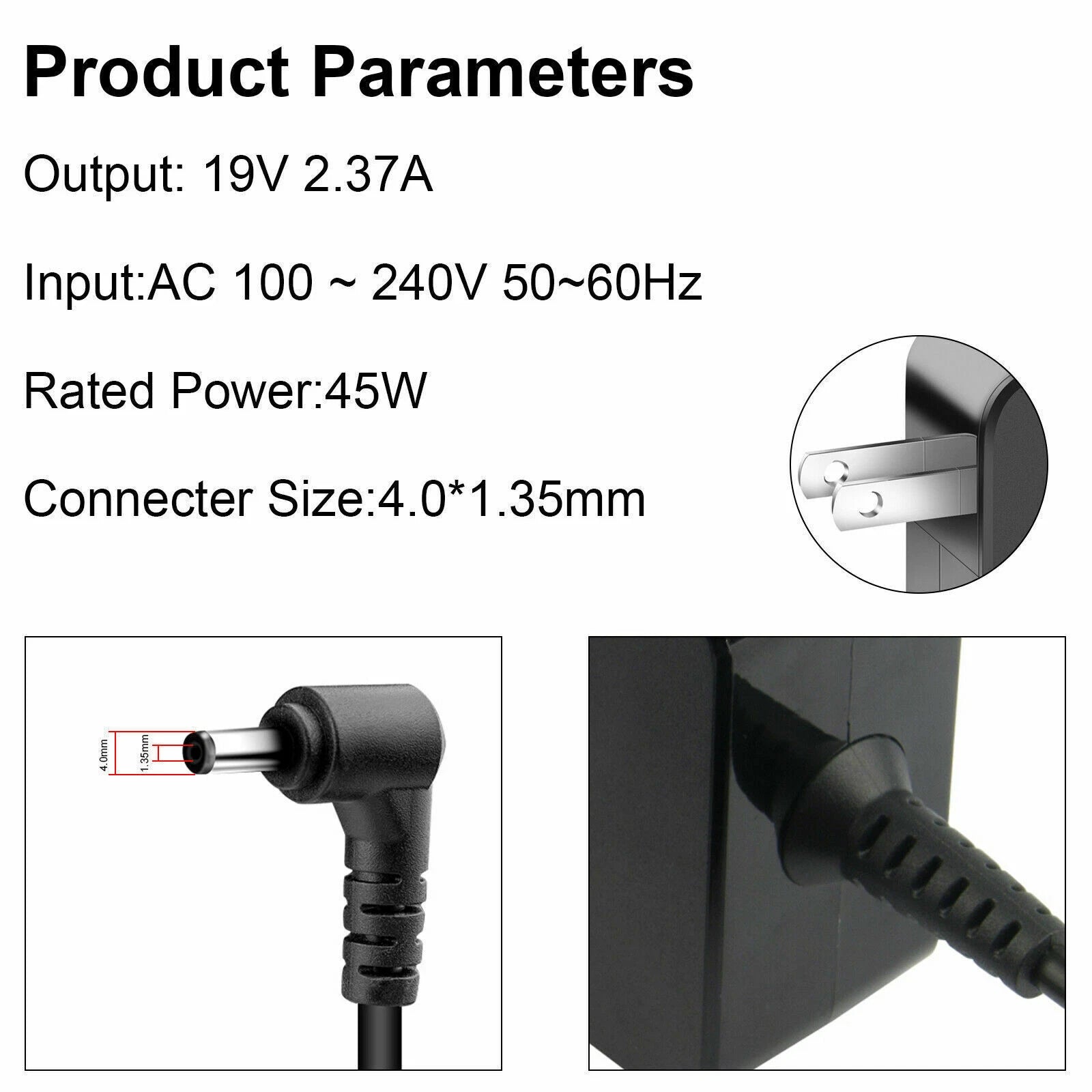 45W Charger For Asus Vivobook Zenbook AD883J20 AD890326 S15 F510Q L203MA F556U