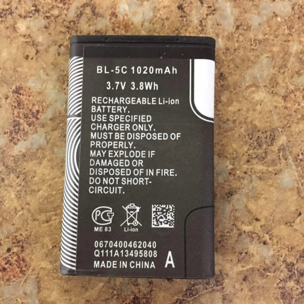 NEW 3.7v 1020mah Extended Battery BL 5C Nokia 1101 1110 1112 1200 N 91 70 72