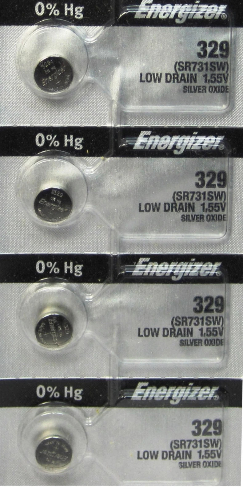 3 Energizer 329, SR731SW, V329, D329, S42, 24, 363,Button Cell Batteries