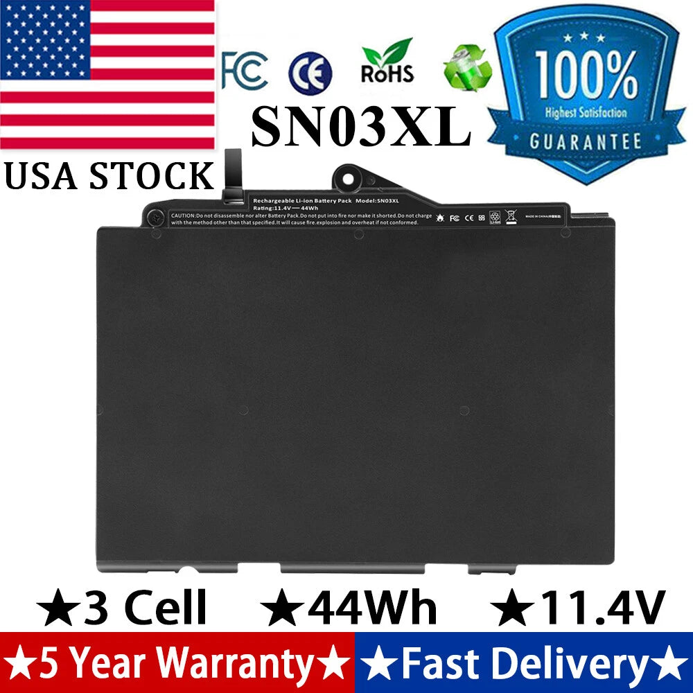 SN03XL Battery for HP EliteBook 820 725 G3 G4 800514-001 HSTNN-DB6V 800232-271