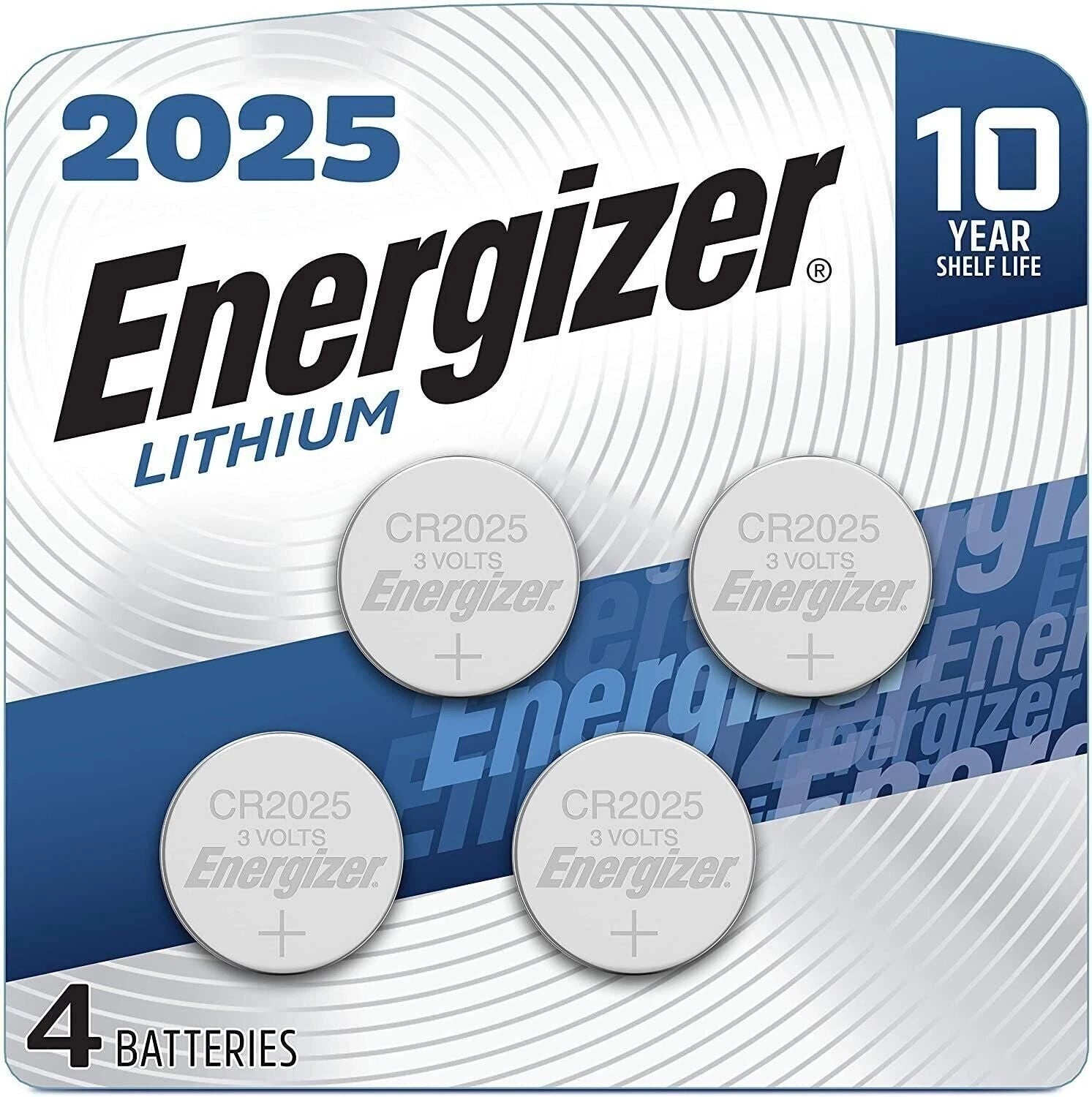 Energizer 2025 Batteries 3V Lithium (4 batteries)