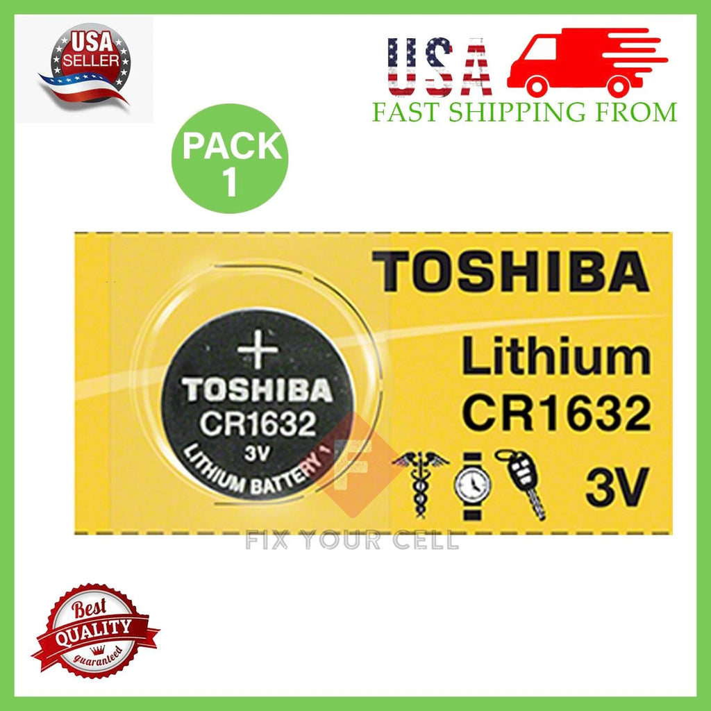 Lot Original Toshiba CR1632 3V Lithium Coin Cell Battery 1/2/5/10/15/25/100 LOT