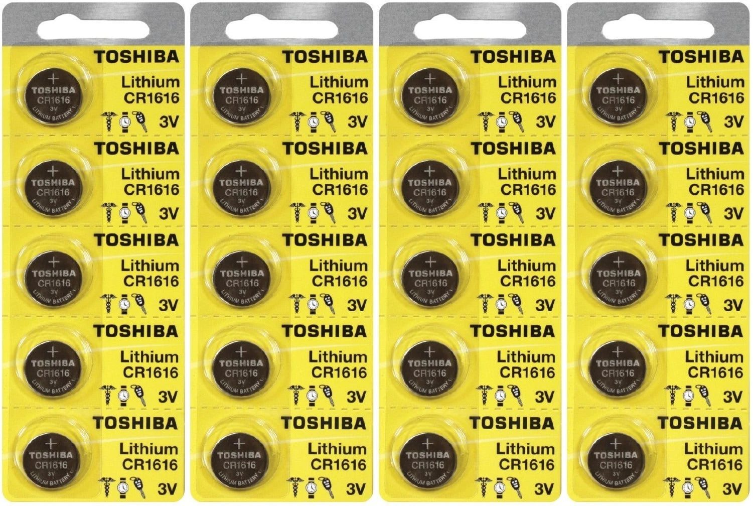20 Toshiba CR1616 1616 Lithium Coin Cell Batteries