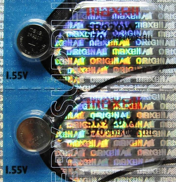 2 Maxell SR920W Watch Batteries