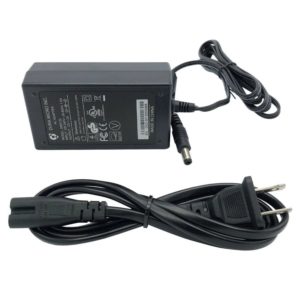 NEW Original Dura Micro Inc DM5133 AC Adapter 12V 2A 24W Power Supply 5.5x2.1mm