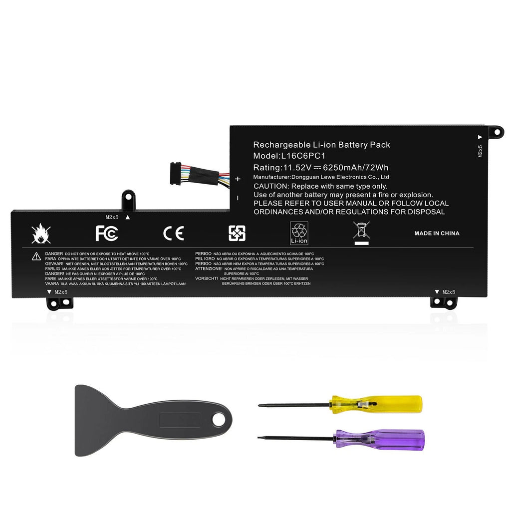 ?Replace L16M6PC1 L16C6PC1 L16L6PC1 Battery For Lenovo Yoga 720-15IKB 5B10M53745
