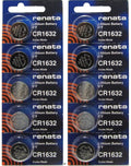 CR 1632 RENATA WATCH BATTERY(10 piece) ECR1632 FREE SHIPPING Authorized Seller