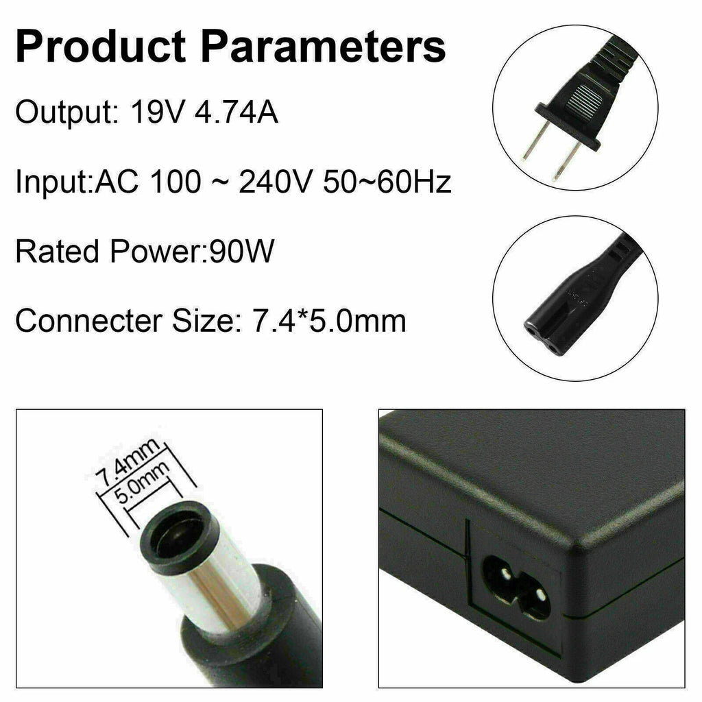 90W Adapter Laptop Charger for HP Elitebook 8470p 8460p 8440p 8460w 8560w 8570wp