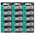 15 Pcs 364 Battery SR621SW Murata Replaces Sony Batteries