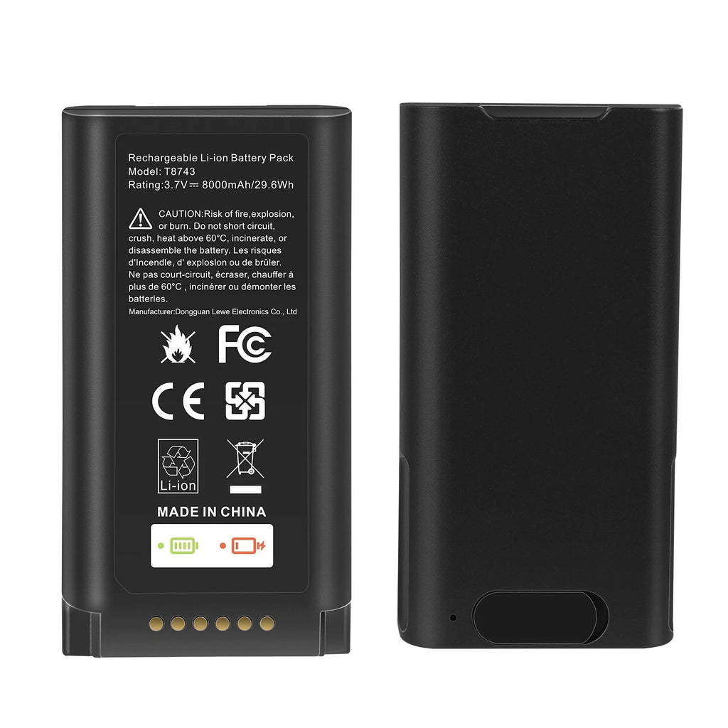 8000mAh E340 Battery for Eufy Security Video Doorbell E340/C31 w/ Type-C Charger