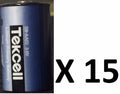 Brand New "15" Tekcell SB-AA02 3.6V 1/2AA Lithium Battery, 3.6 V 1200mAh, 2018