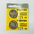 2 x New Original Toshiba CR2032 CR 2032 3V LITHIUM BATTERY BR2032 DL2032 Remote
