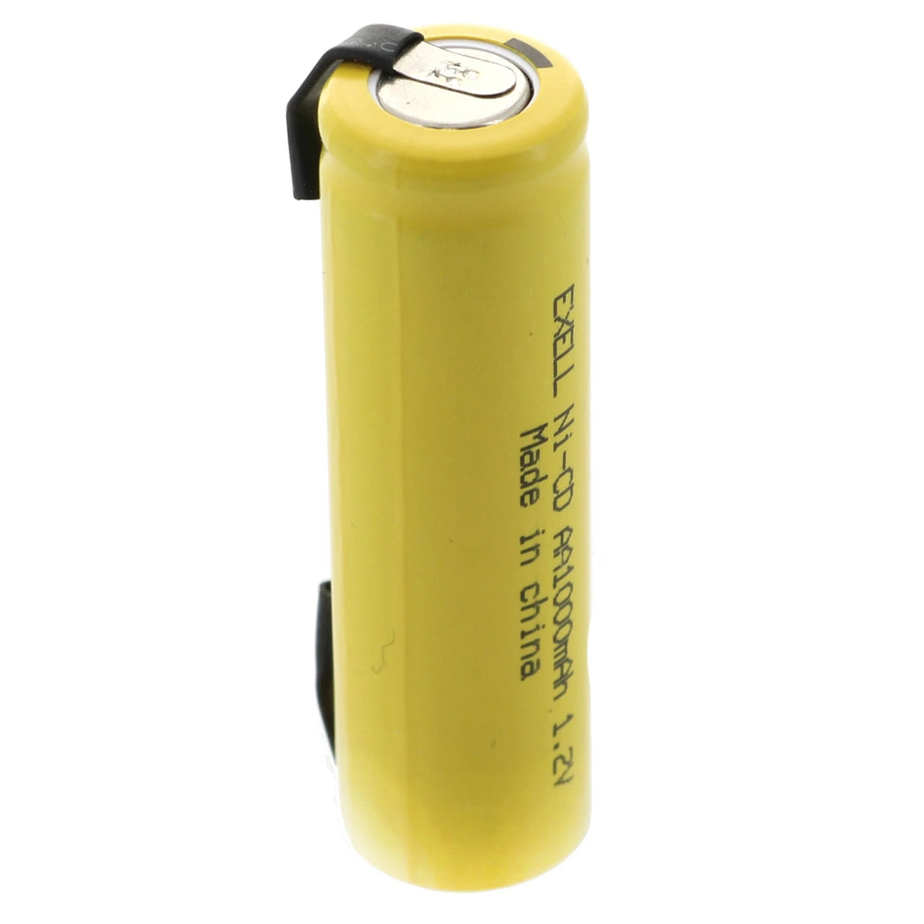AA 1.2V 1000mAh Rechargeable Battery w/Tabs for LED Lights, Hobby, Alarms