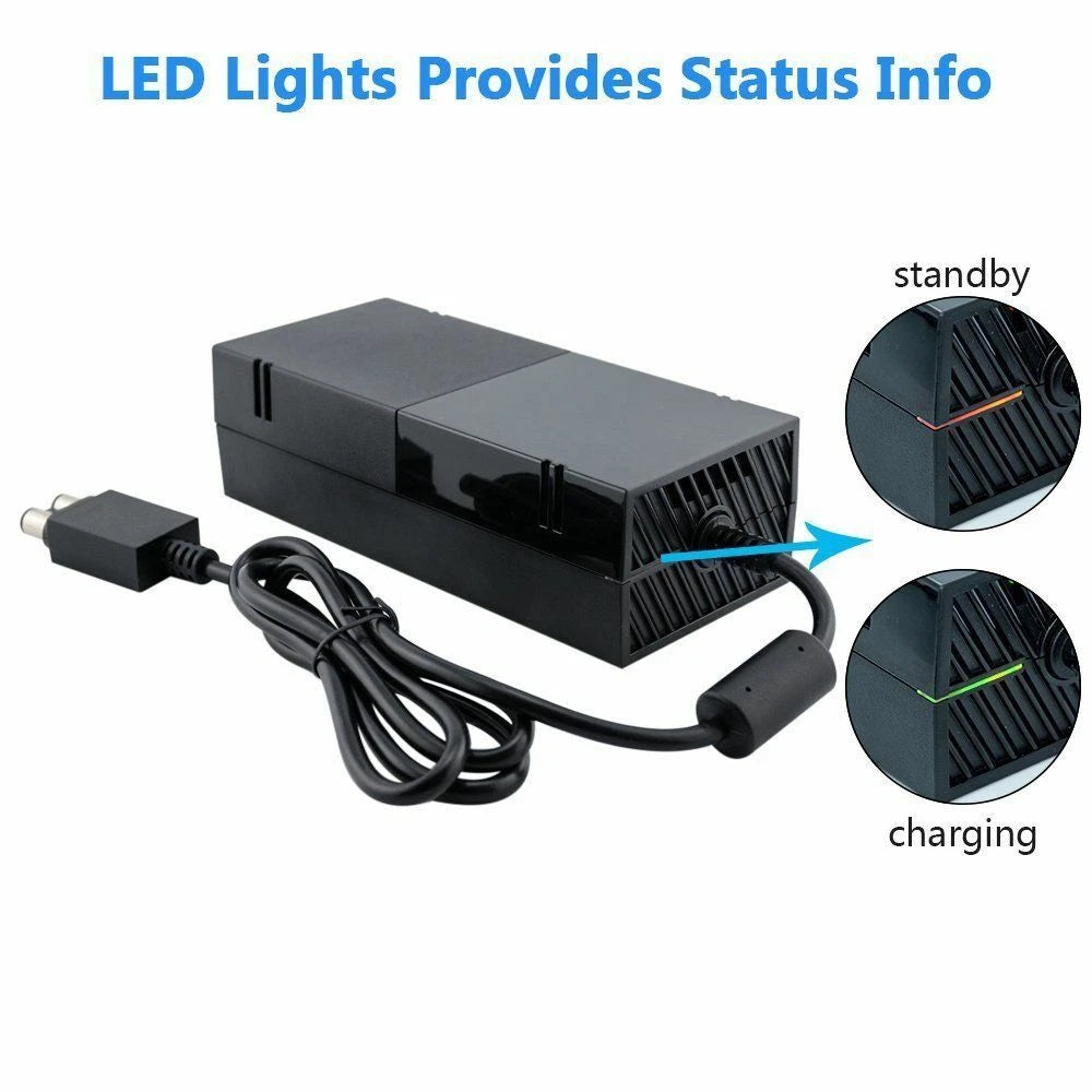 Power Supply Brick AC Adapter Cord Charger Replacement for xBox one with Cable